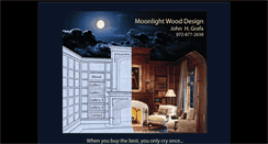 Desktop Screenshot of moonlightwooddesign.com