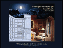 Tablet Screenshot of moonlightwooddesign.com